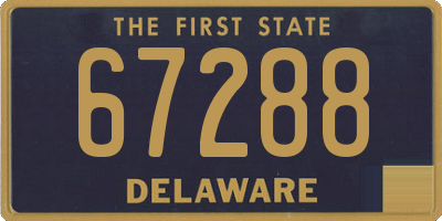DE license plate 67288