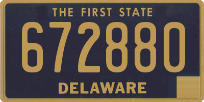 DE license plate 672880