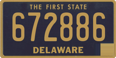 DE license plate 672886