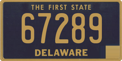 DE license plate 67289