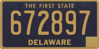 DE license plate 672897