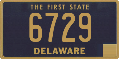 DE license plate 6729