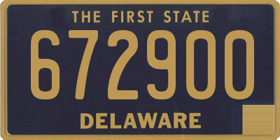 DE license plate 672900