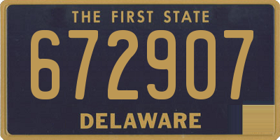 DE license plate 672907