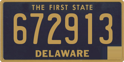 DE license plate 672913