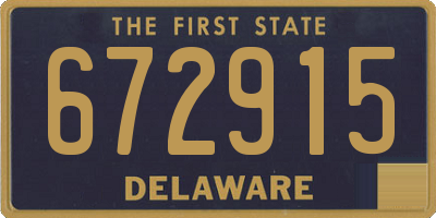 DE license plate 672915