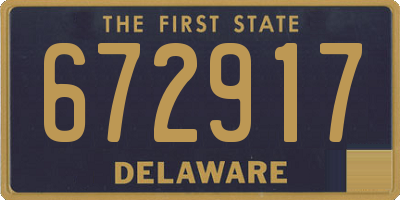 DE license plate 672917