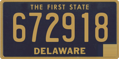 DE license plate 672918