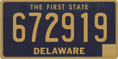 DE license plate 672919