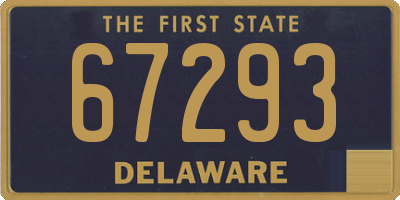 DE license plate 67293