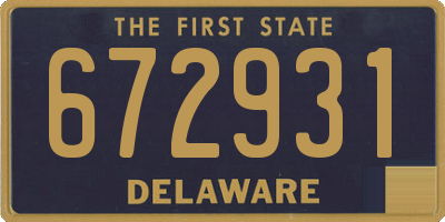 DE license plate 672931