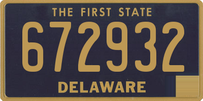 DE license plate 672932