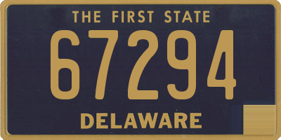 DE license plate 67294