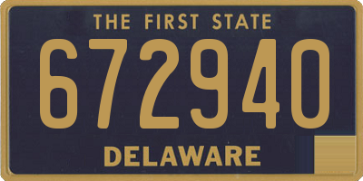 DE license plate 672940