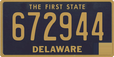 DE license plate 672944