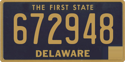 DE license plate 672948