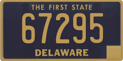 DE license plate 67295