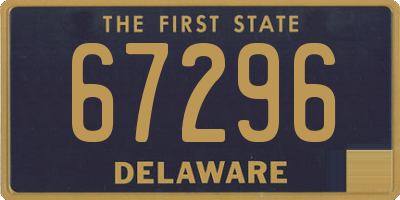 DE license plate 67296