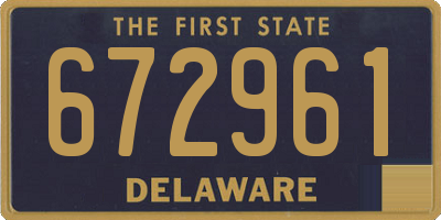 DE license plate 672961