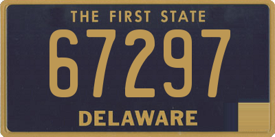 DE license plate 67297