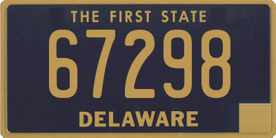 DE license plate 67298