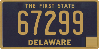 DE license plate 67299