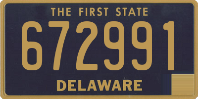 DE license plate 672991