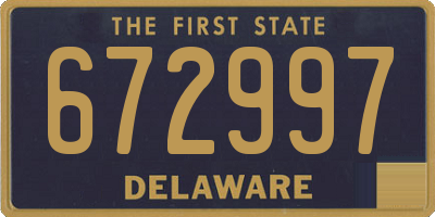 DE license plate 672997