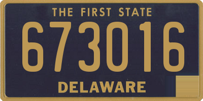 DE license plate 673016