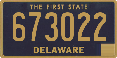 DE license plate 673022