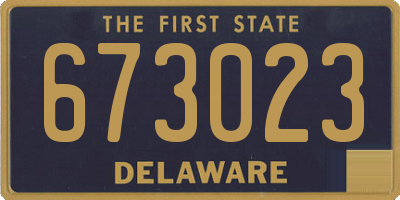 DE license plate 673023