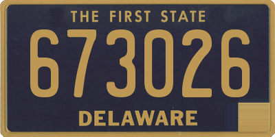 DE license plate 673026