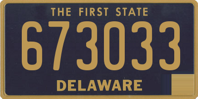 DE license plate 673033