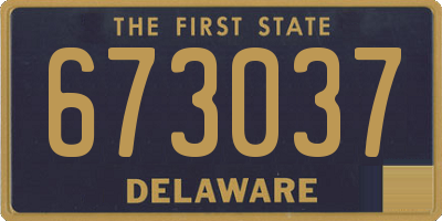 DE license plate 673037