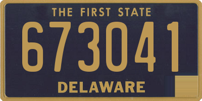 DE license plate 673041