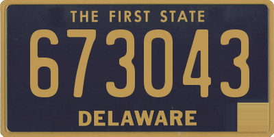 DE license plate 673043