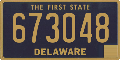 DE license plate 673048