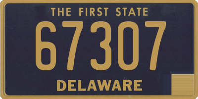DE license plate 67307
