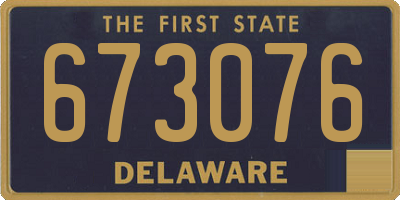DE license plate 673076
