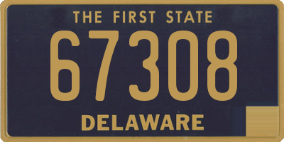 DE license plate 67308