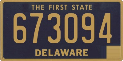 DE license plate 673094