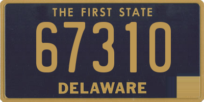 DE license plate 67310