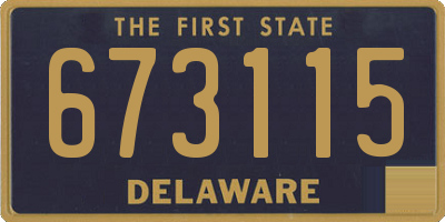 DE license plate 673115