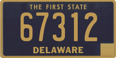 DE license plate 67312