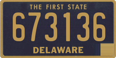 DE license plate 673136