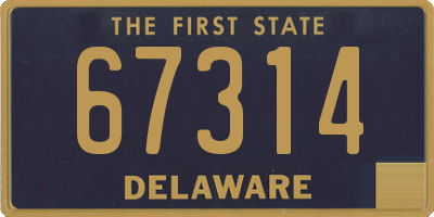 DE license plate 67314