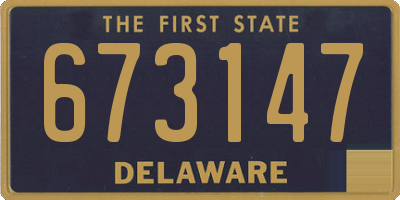 DE license plate 673147