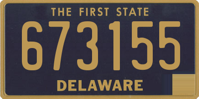 DE license plate 673155