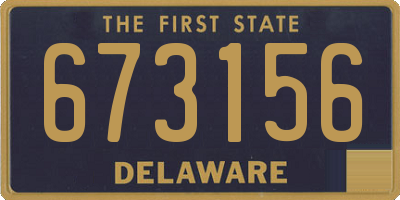 DE license plate 673156