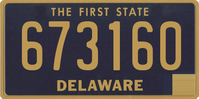 DE license plate 673160